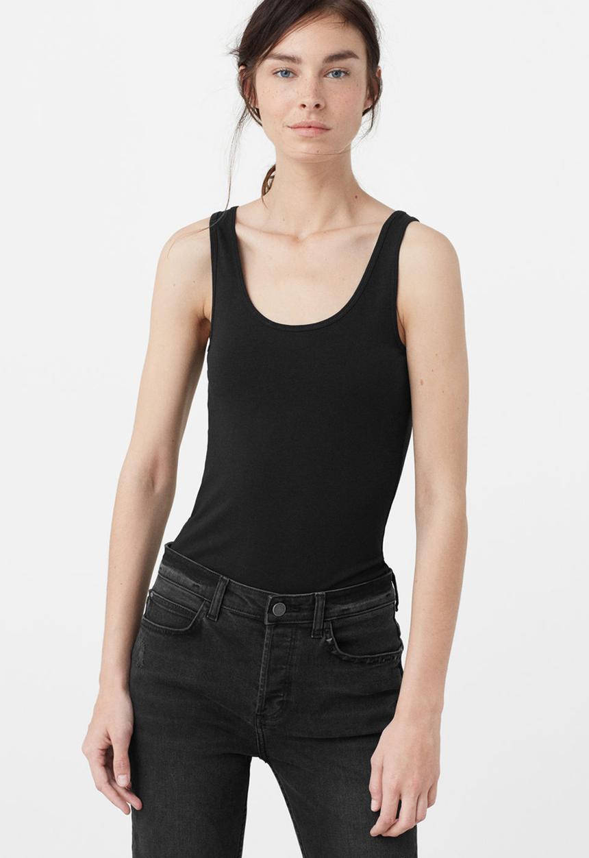 MANGO - Tank Top Black