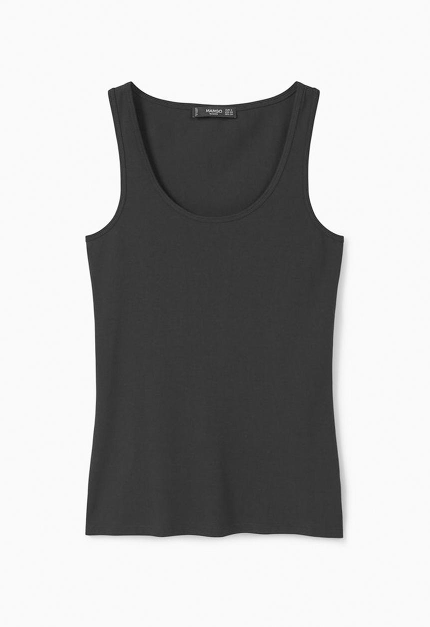 MANGO - Tank Top Black