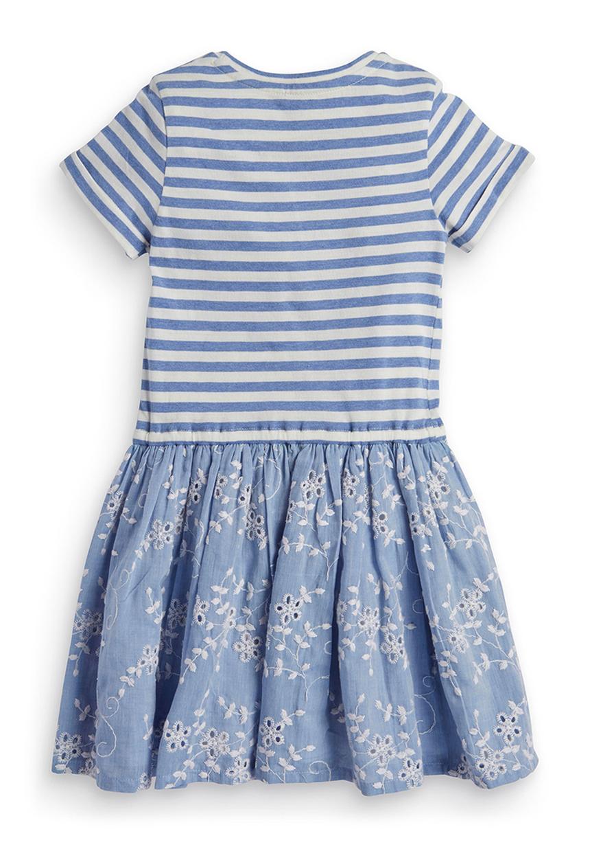Next - Blue striped dress Blue and White