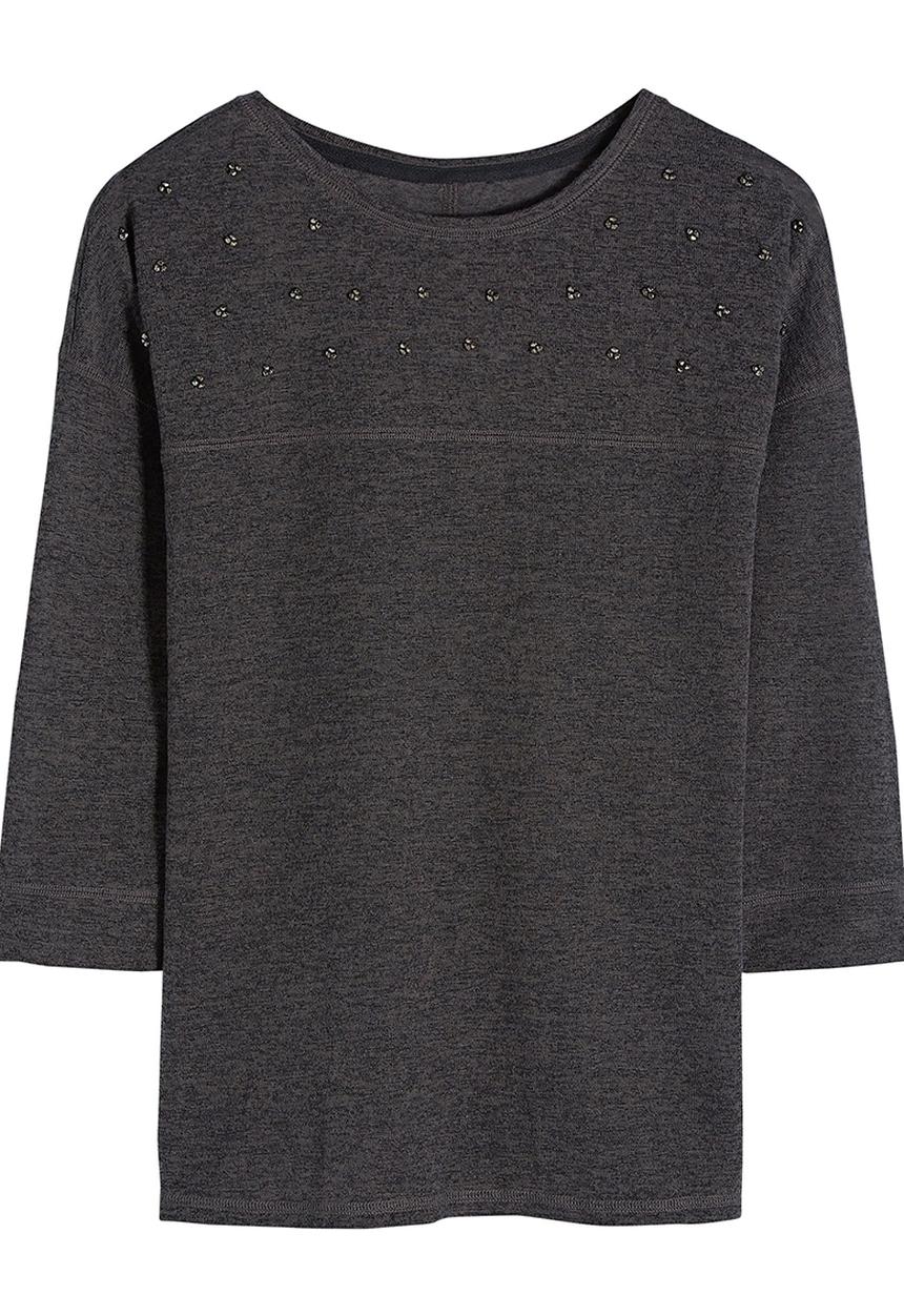 Next - Sparkle Top Dark Grey Dark Grey