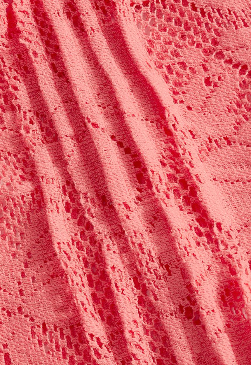 Next - Lace Pintuck Blouse Coral