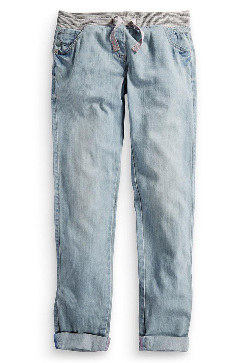 Next - Rib waist jogger jeans Pale Blue