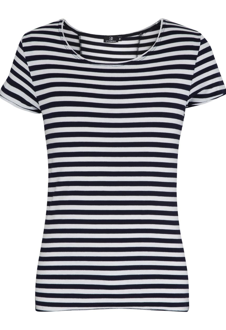 STYLE REPUBLIC - Gallant Striped Tee White