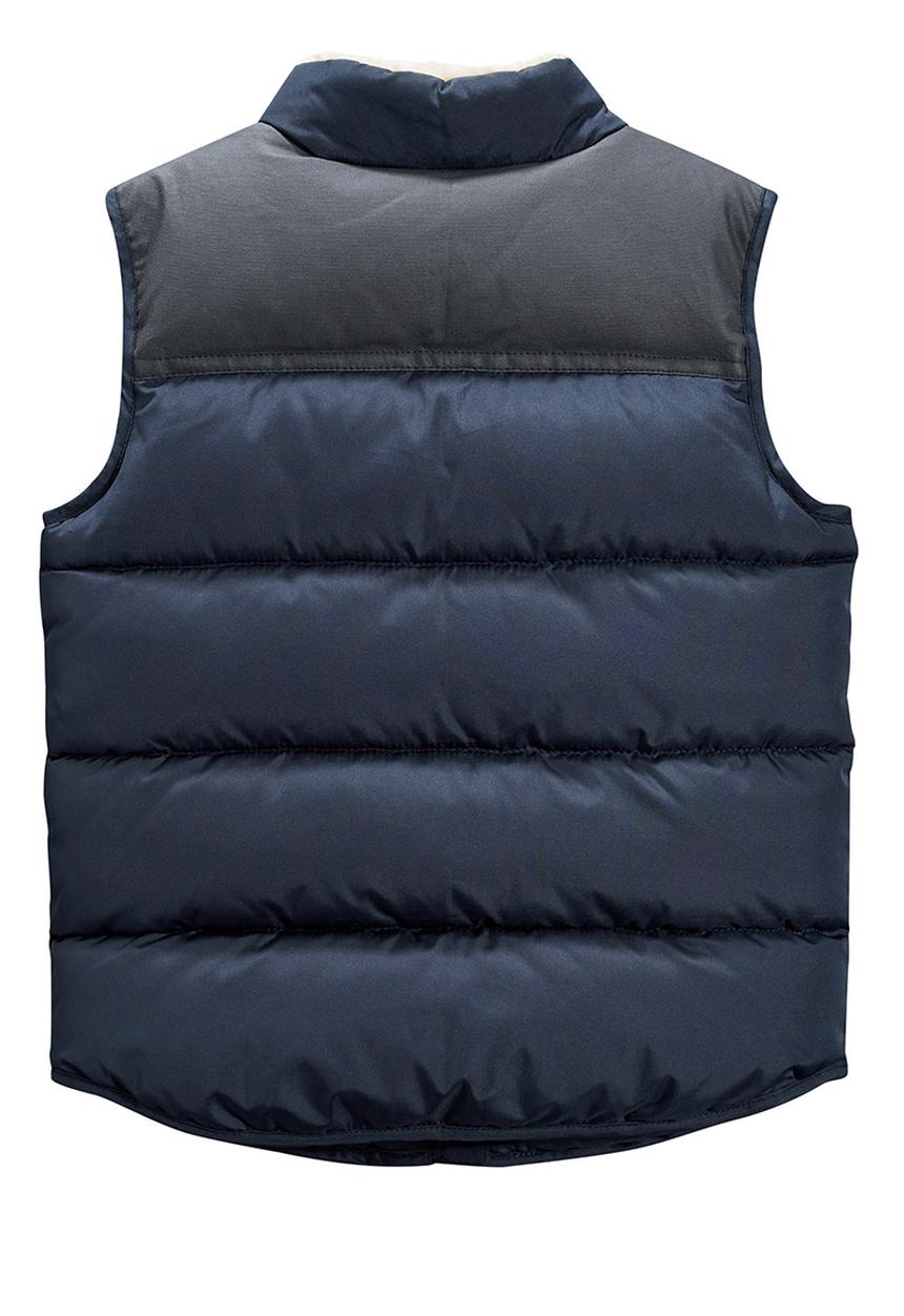 Next - Navy Gilet With Borg Lining Navy