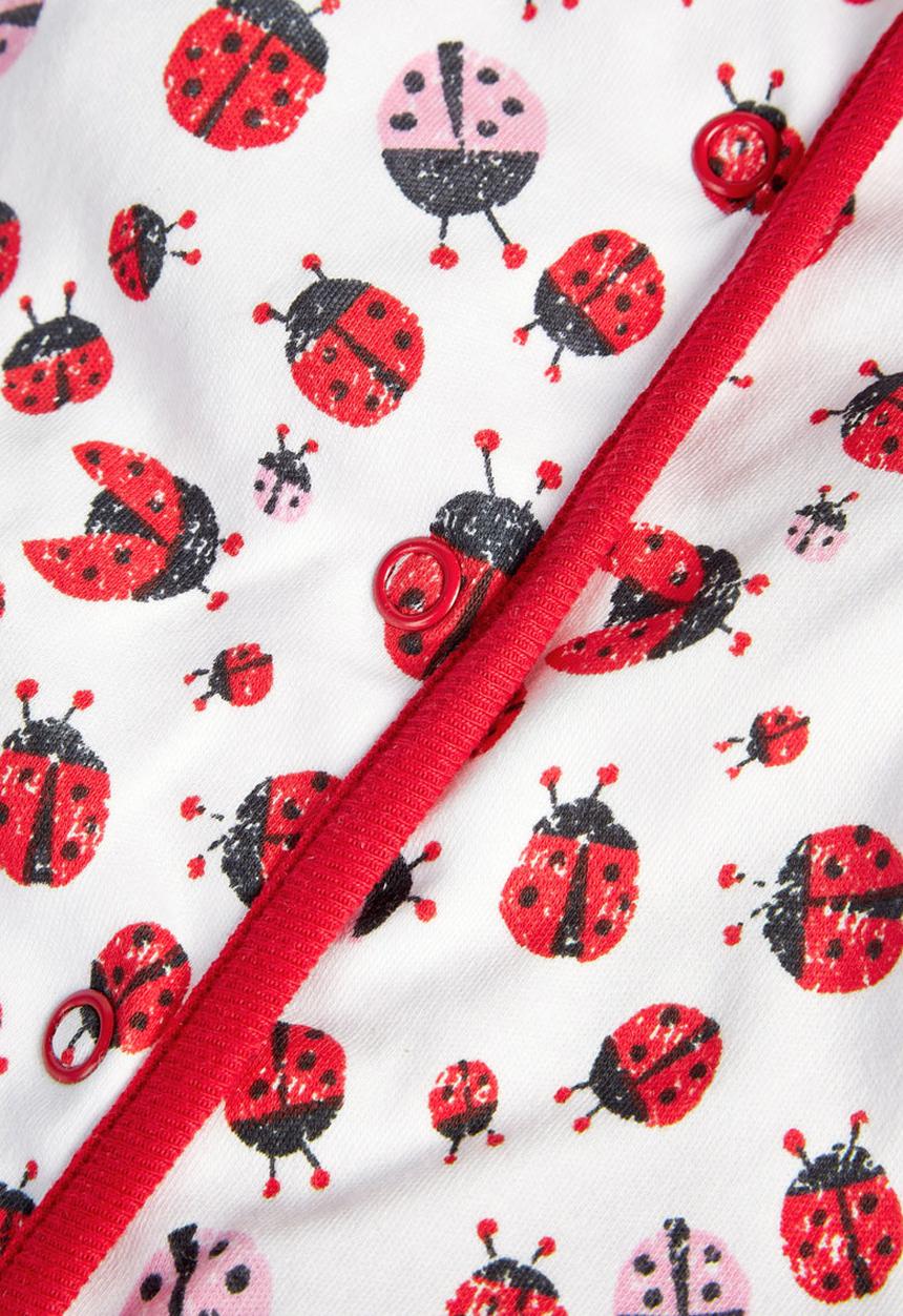 Next - 3-pack Ladybird-print Sleepsuits Multi-colour