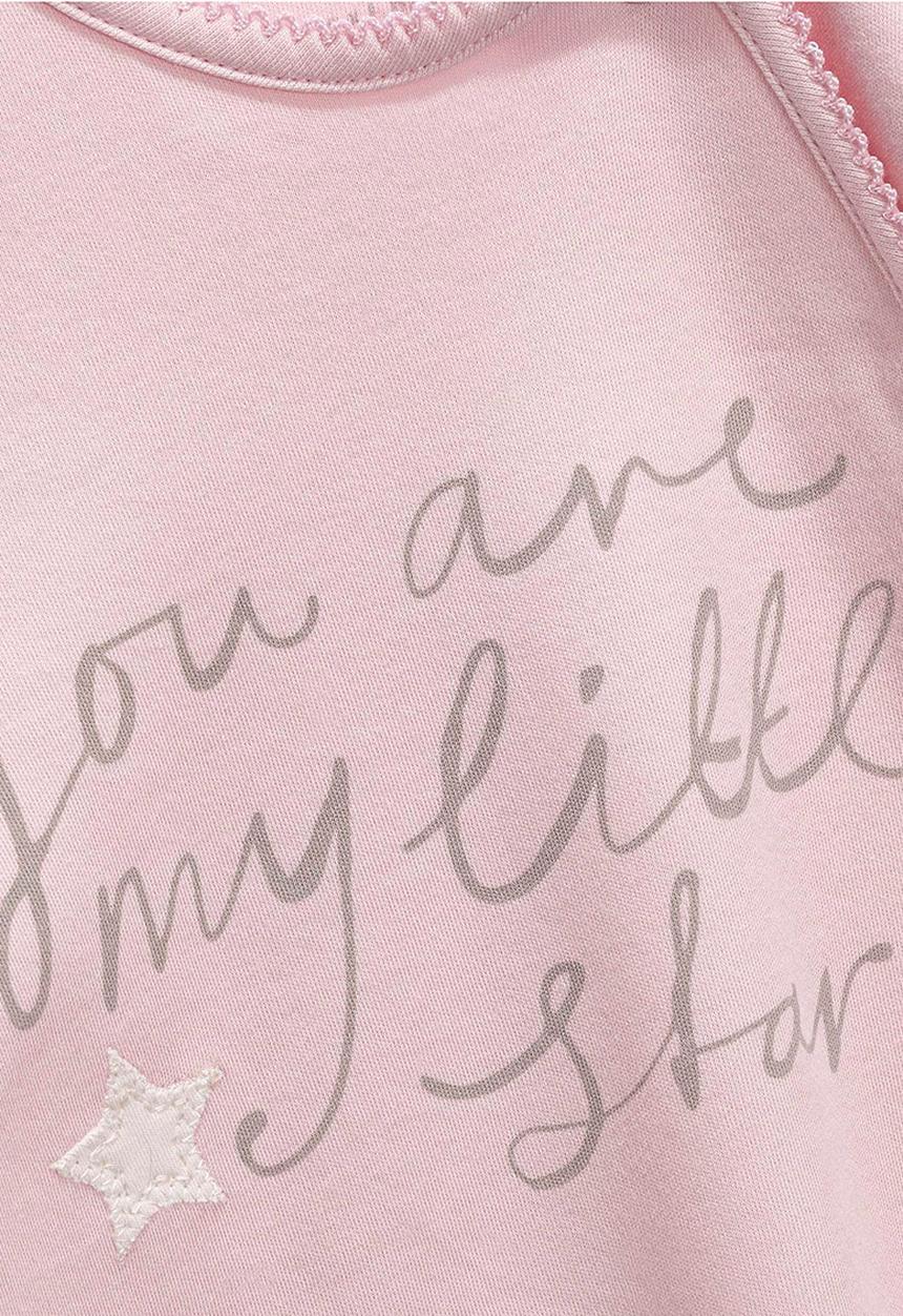 Next - Three Pack Star Sleepsuits Mid Pink