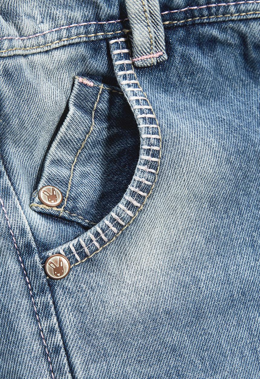 Next - Bunny Embellished Jeans Mid Blue