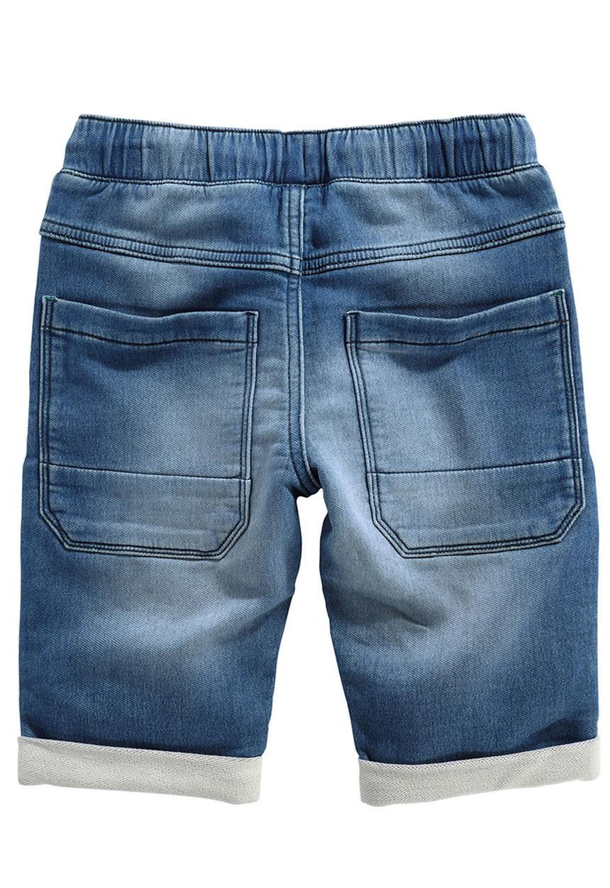 Next - Denim Look Shorts Light Wash Mid Blue