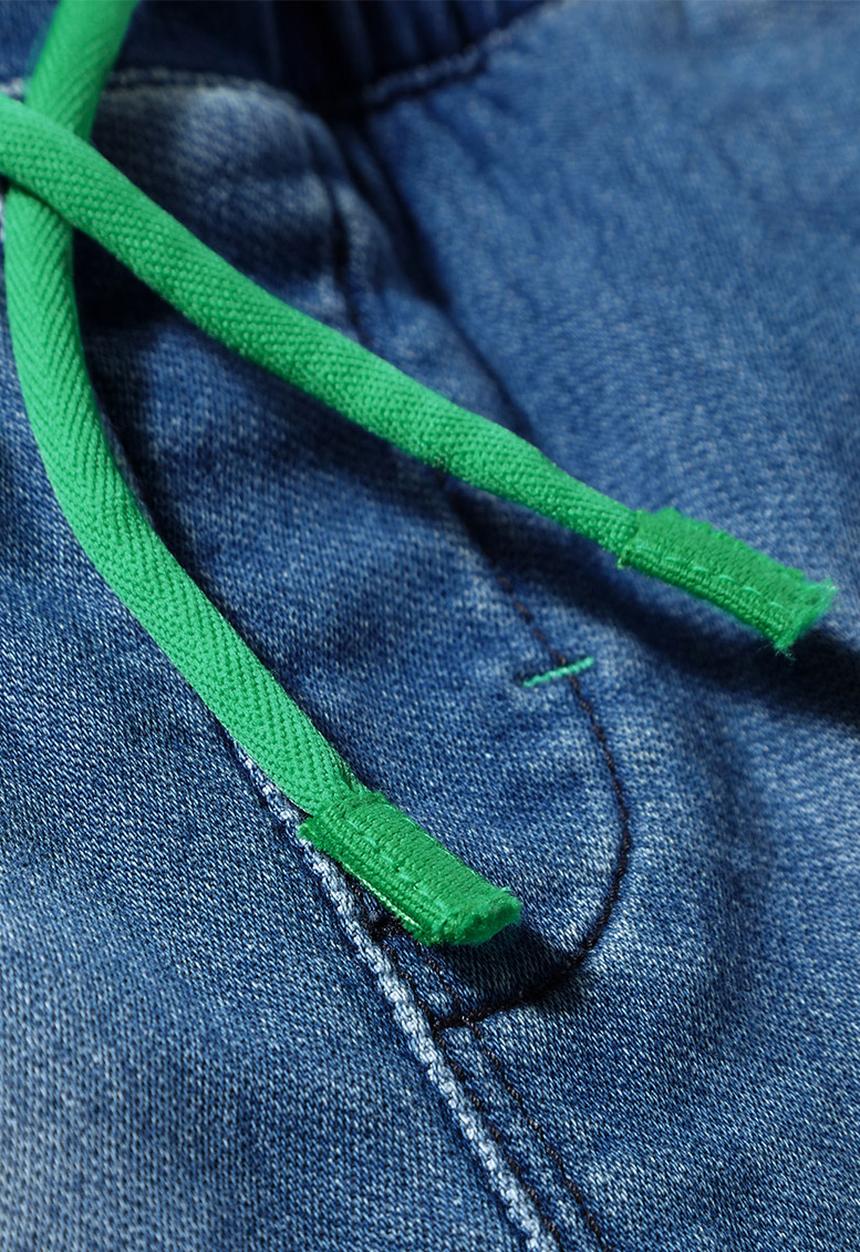 Next - Denim Look Shorts Light Wash Mid Blue