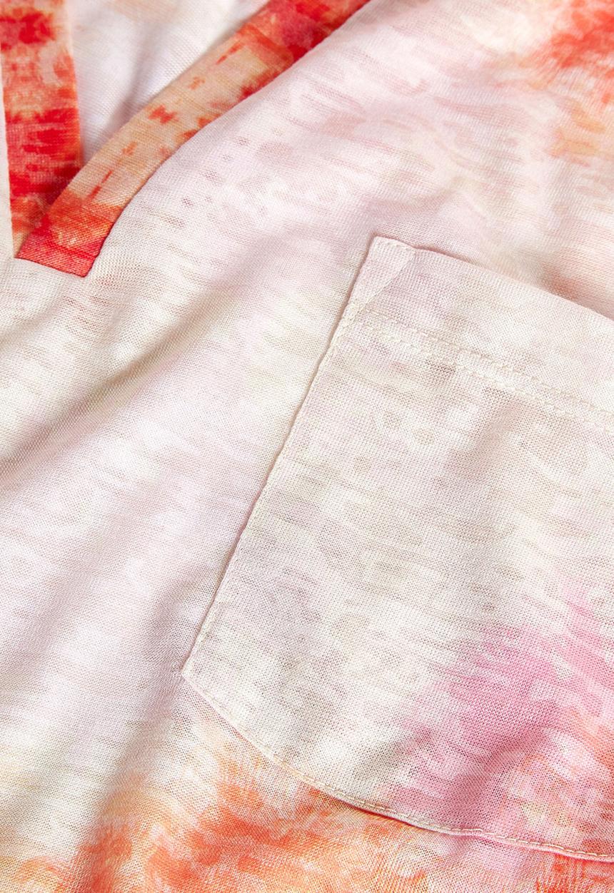 Next - Notch-neck Palm Print T-shirt Multi-colour