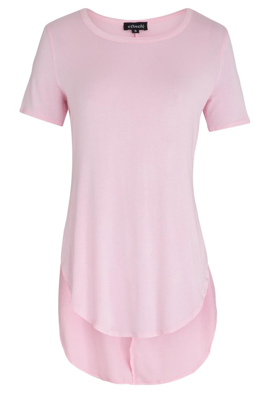 c(inch) - Hi Lo T-shirt Pale Pink