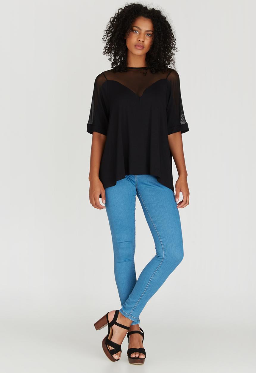 Leigh Schubert - Astro Trapeze Tunic Black