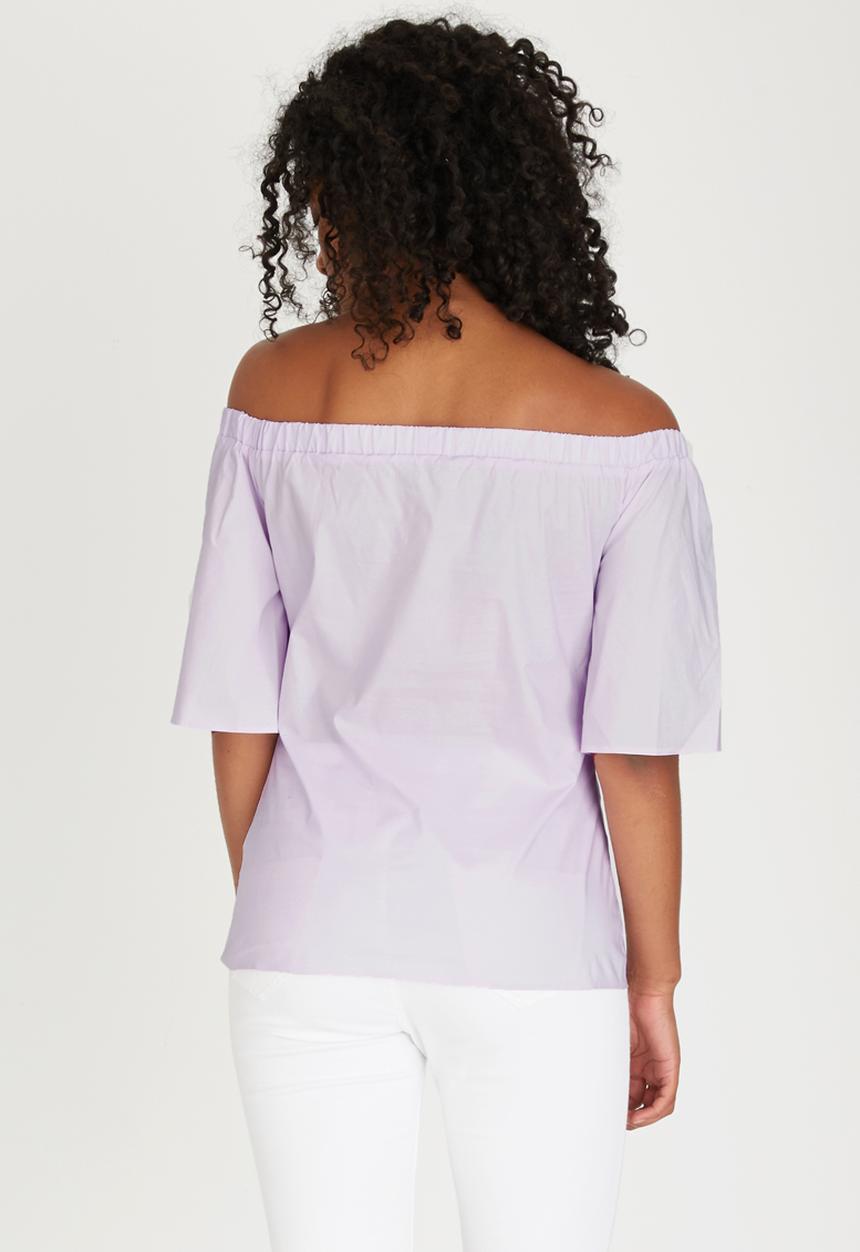 Closet London - Off-the-shoulder Top Pale Pink