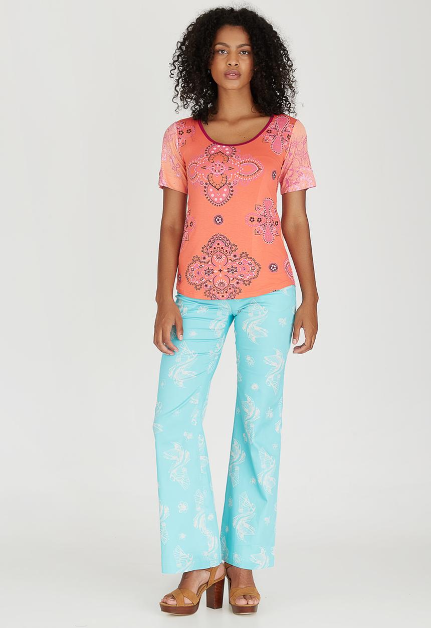Maya Prass - Blossom T-shirt Coral
