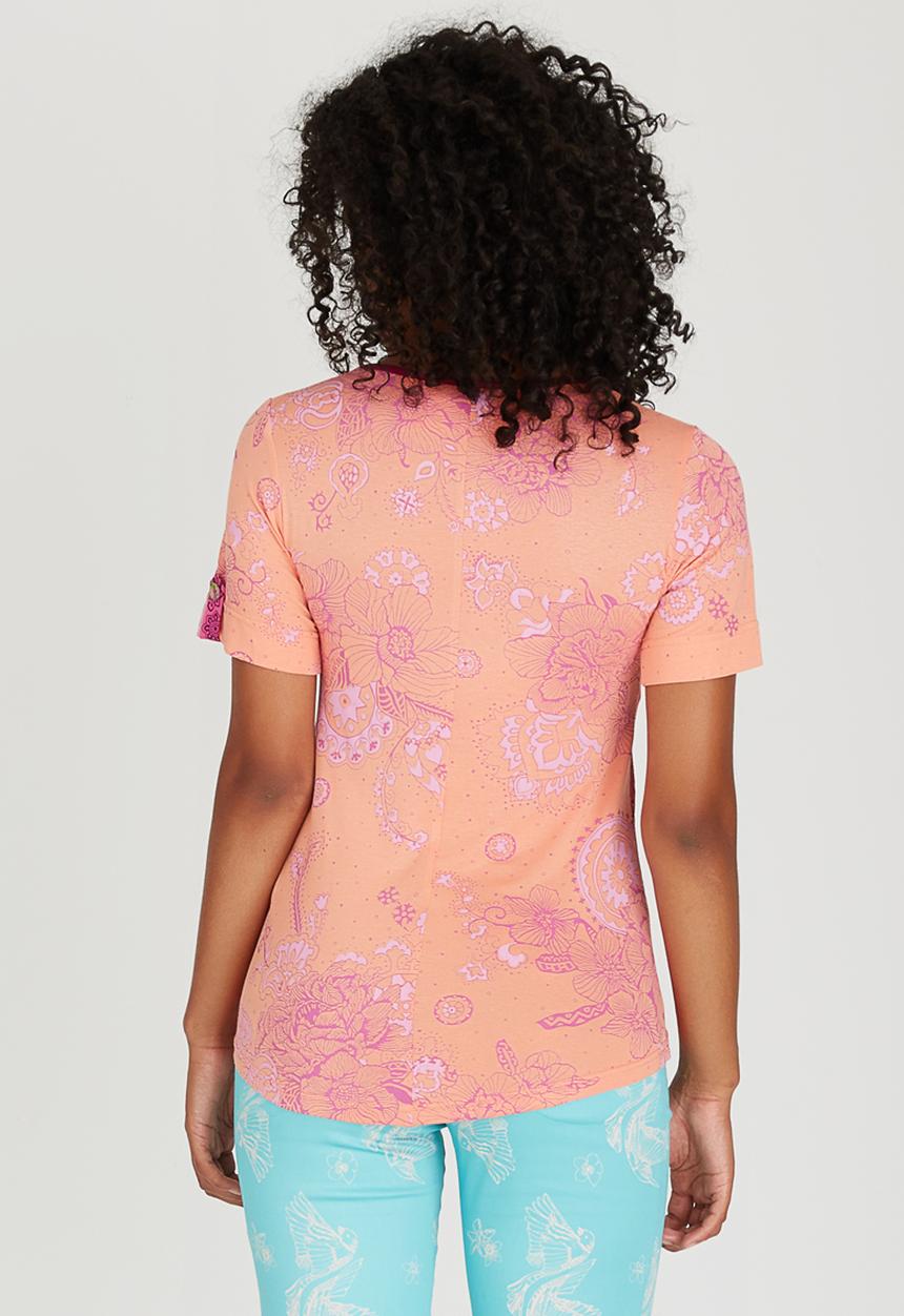 Maya Prass - Blossom T-shirt Coral