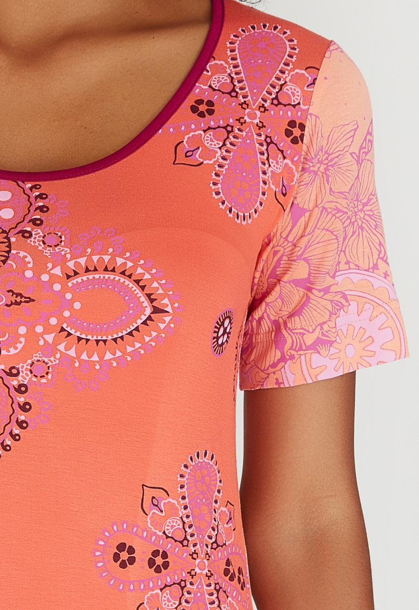 Maya Prass - Blossom T-shirt Coral