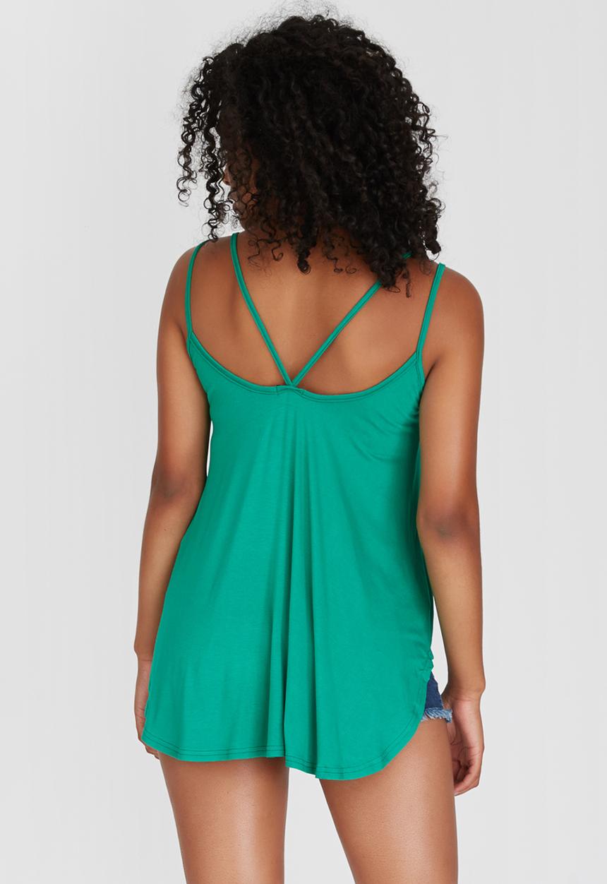 c(inch) - Double Strap Cami Green