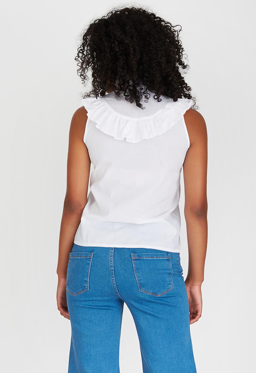STYLE REPUBLIC - Frill Detail Shirt White