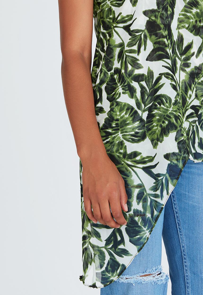STYLE REPUBLIC - Asymmetrical Cami Green