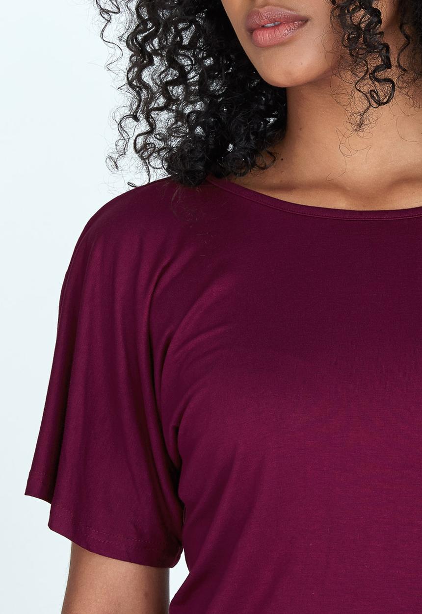 STYLE REPUBLIC - Batwing T-shirt Dark Purple