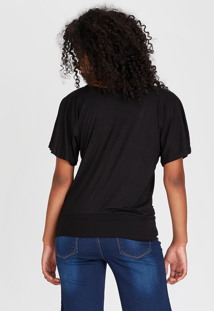 STYLE REPUBLIC - Batwing T-shirt Black