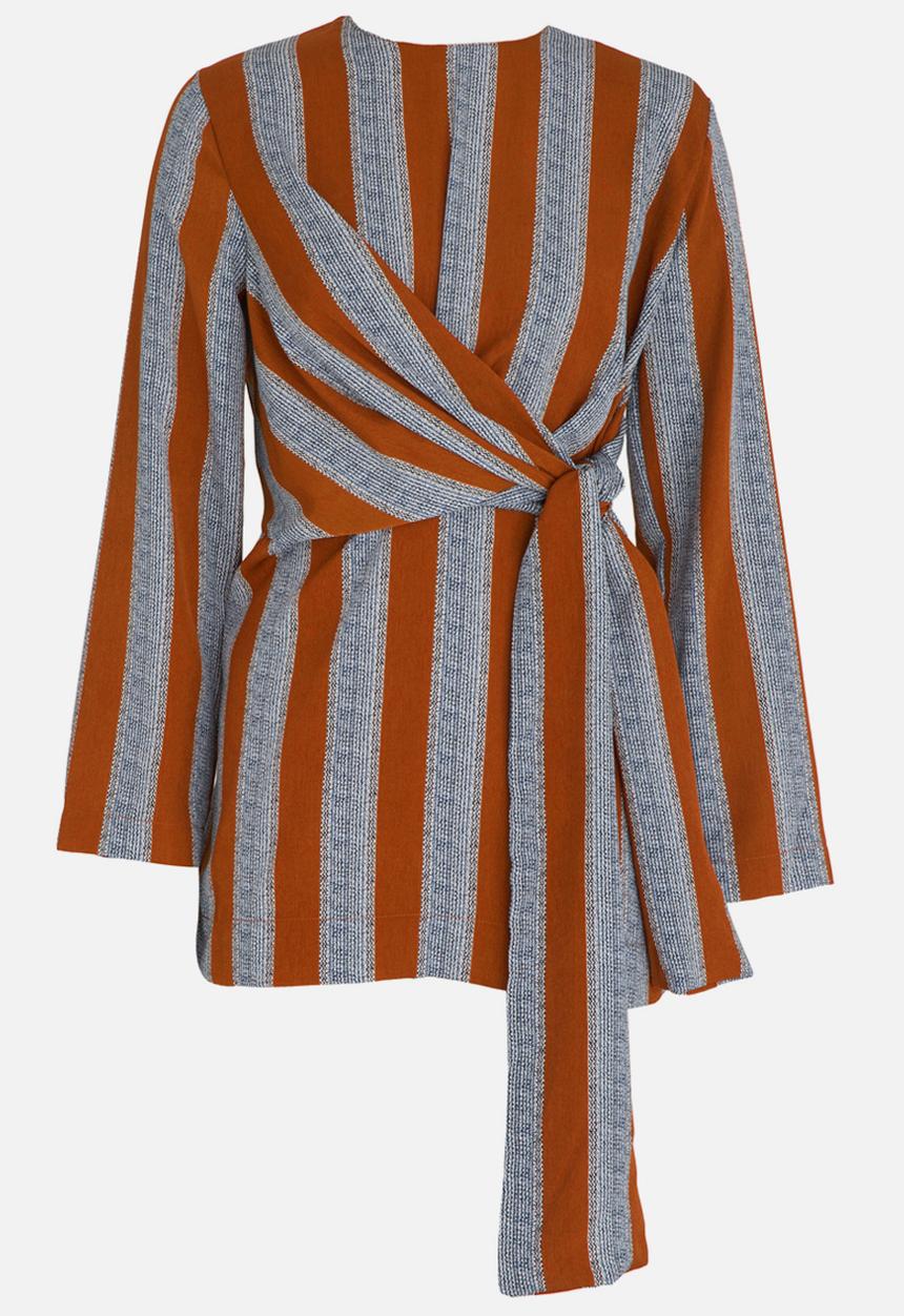 STYLE REPUBLIC - Self-tie Blouse Multi-colour