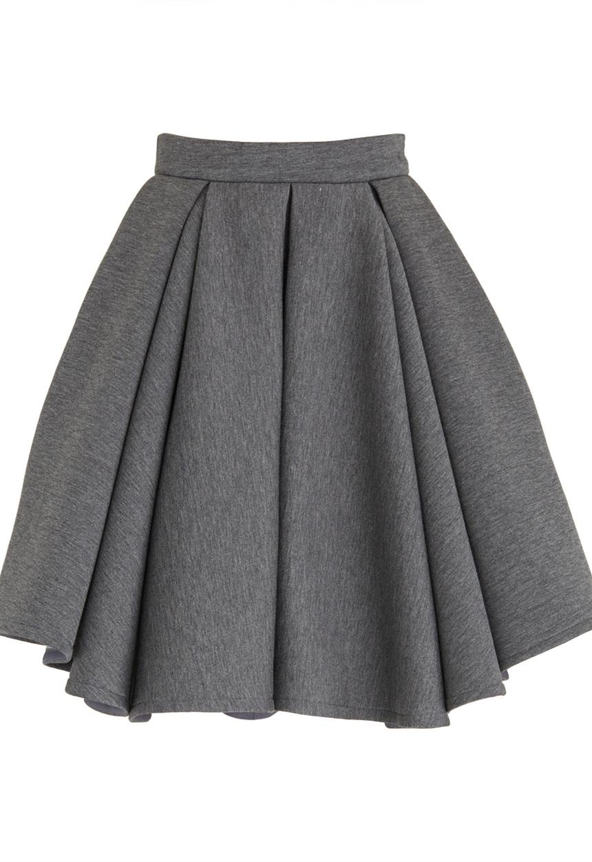 DAVID by David Tlale - Babydoll Skirt Grey Melange