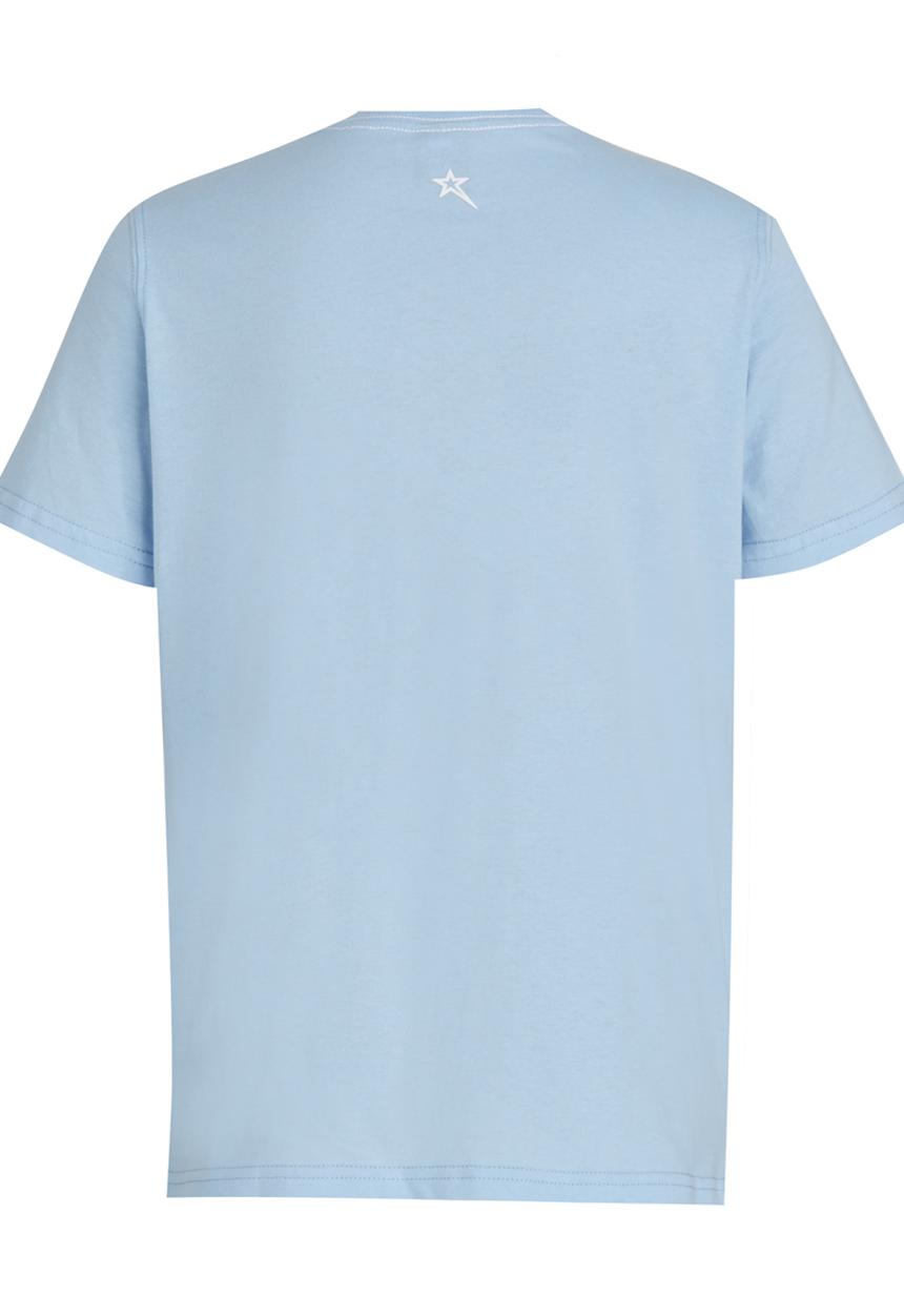 SOVIET - Powder Blue Printed Tee Pale Blue