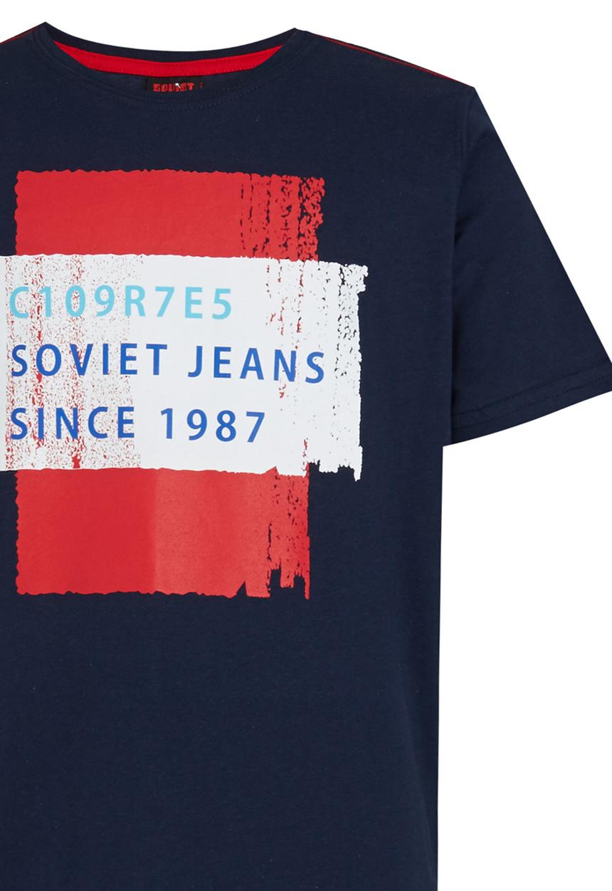 SOVIET - Printed Tee Blue