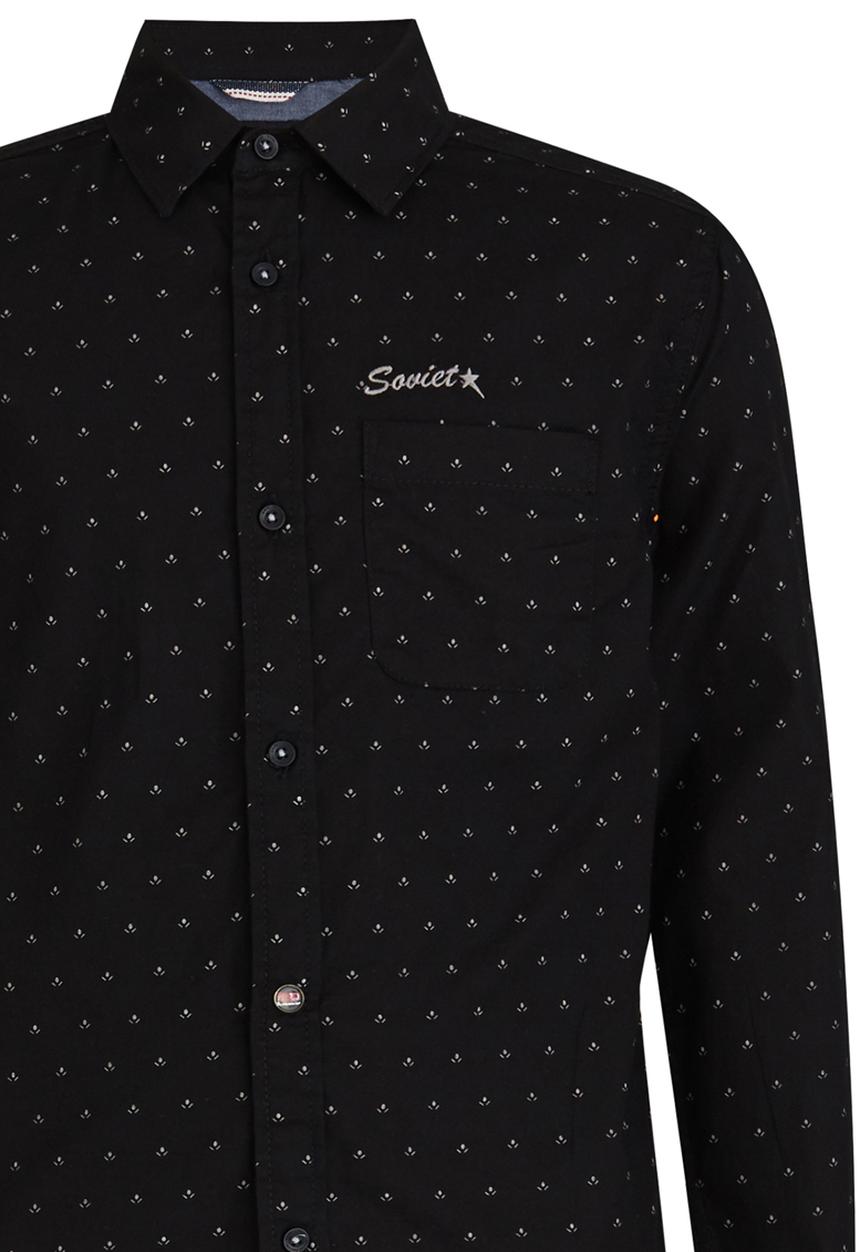 SOVIET - Printed Shirt Black