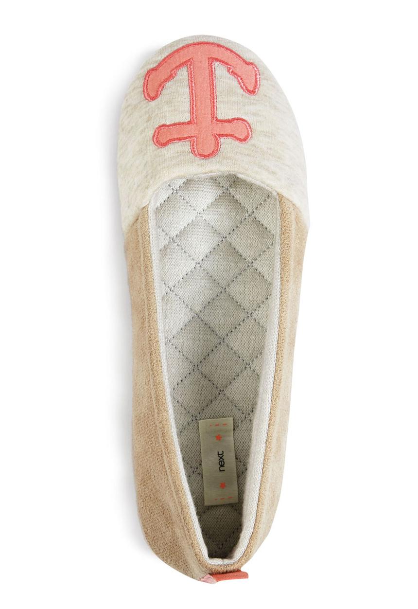 Next - Anchor Ballerina Slippers