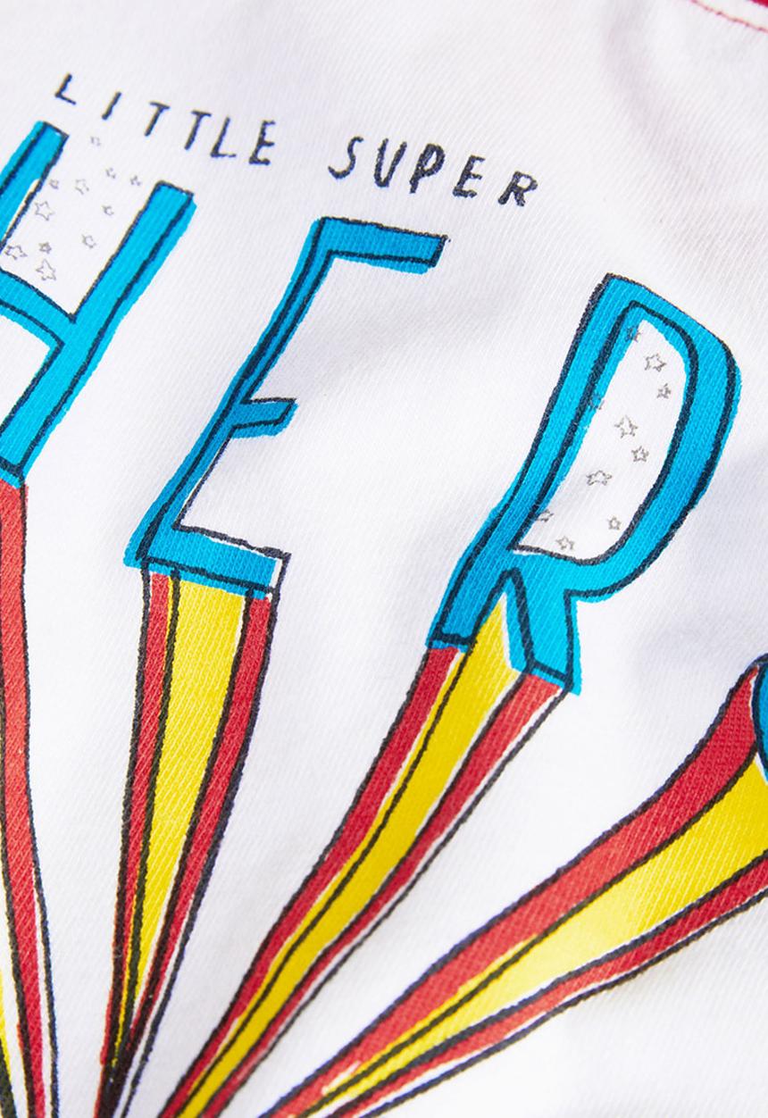 Next - Superhero T-shirt Multi-colour  Pale Grey