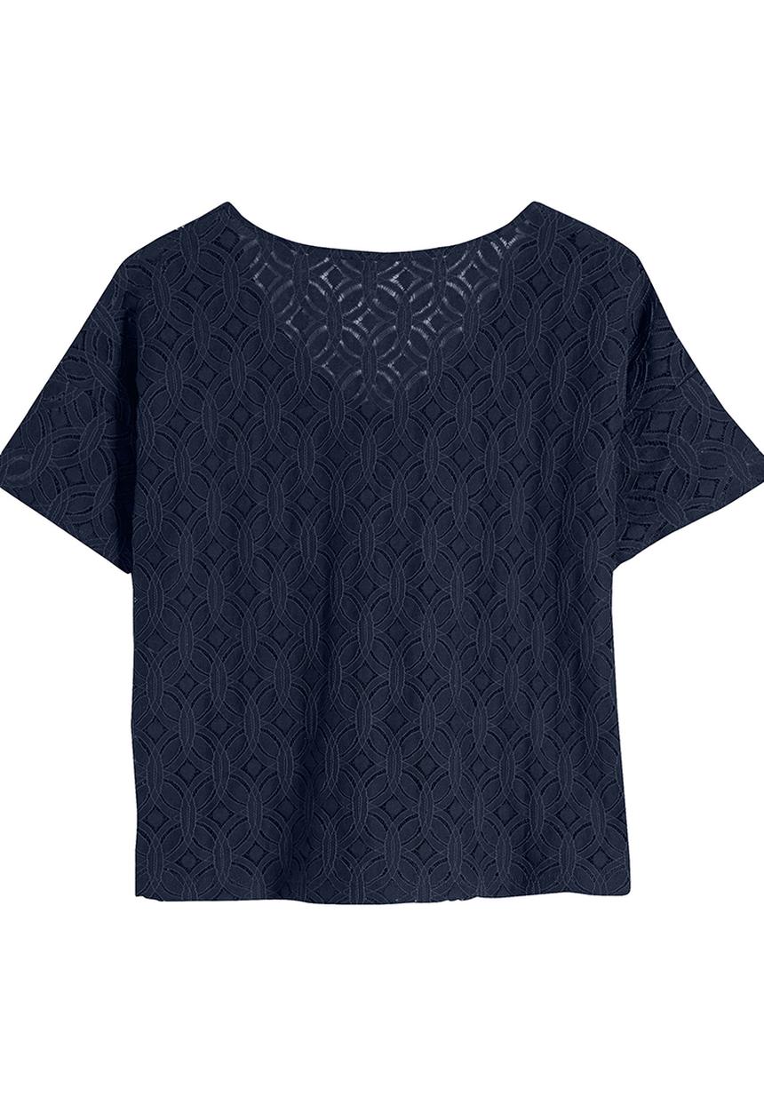 Next - Lace T-shirt Navy