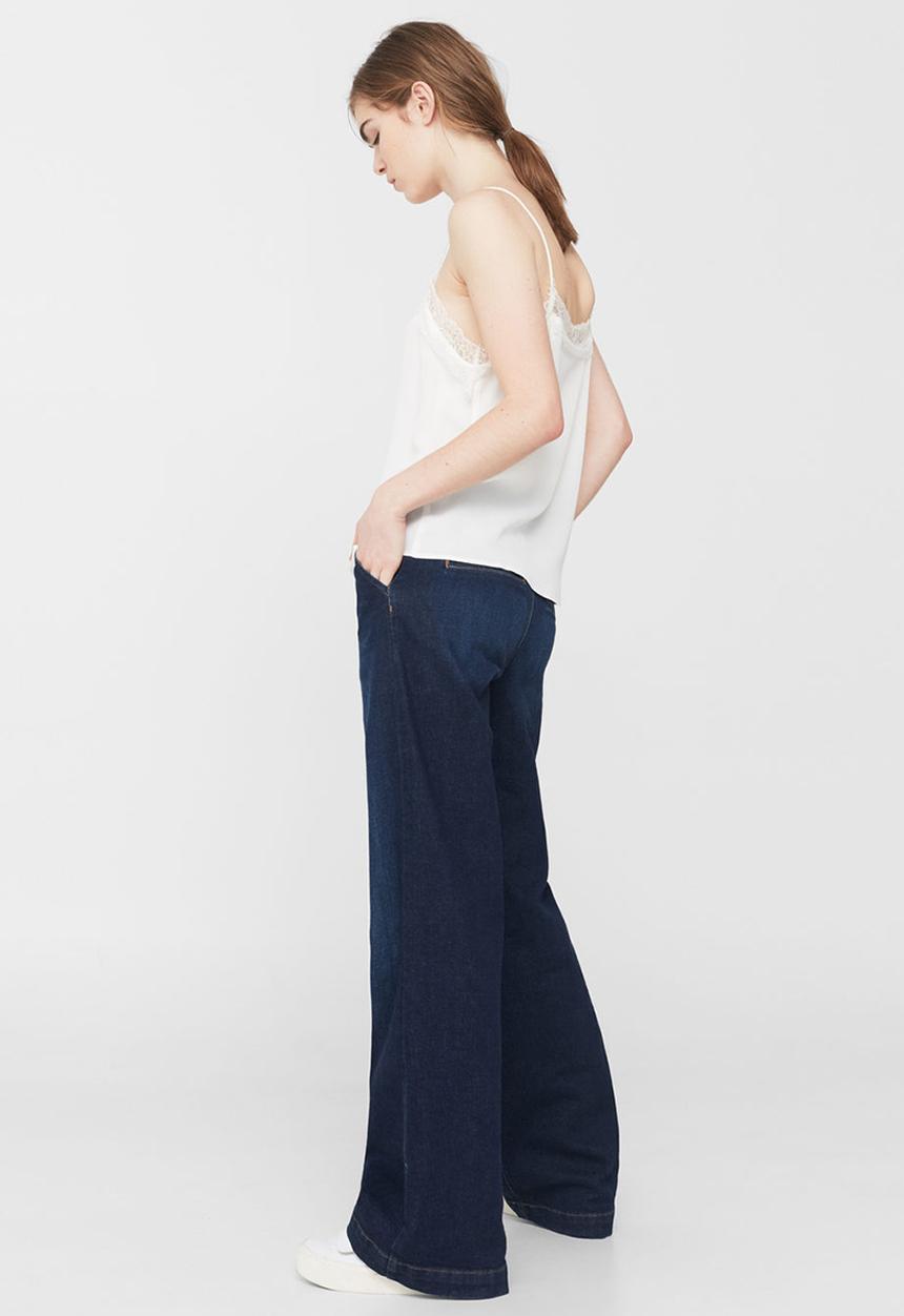 MANGO - Lace Detail Cami White