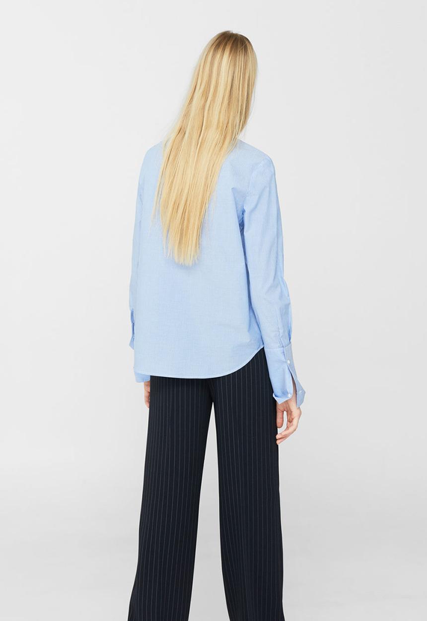 MANGO - Striped Shirt Pale Blue