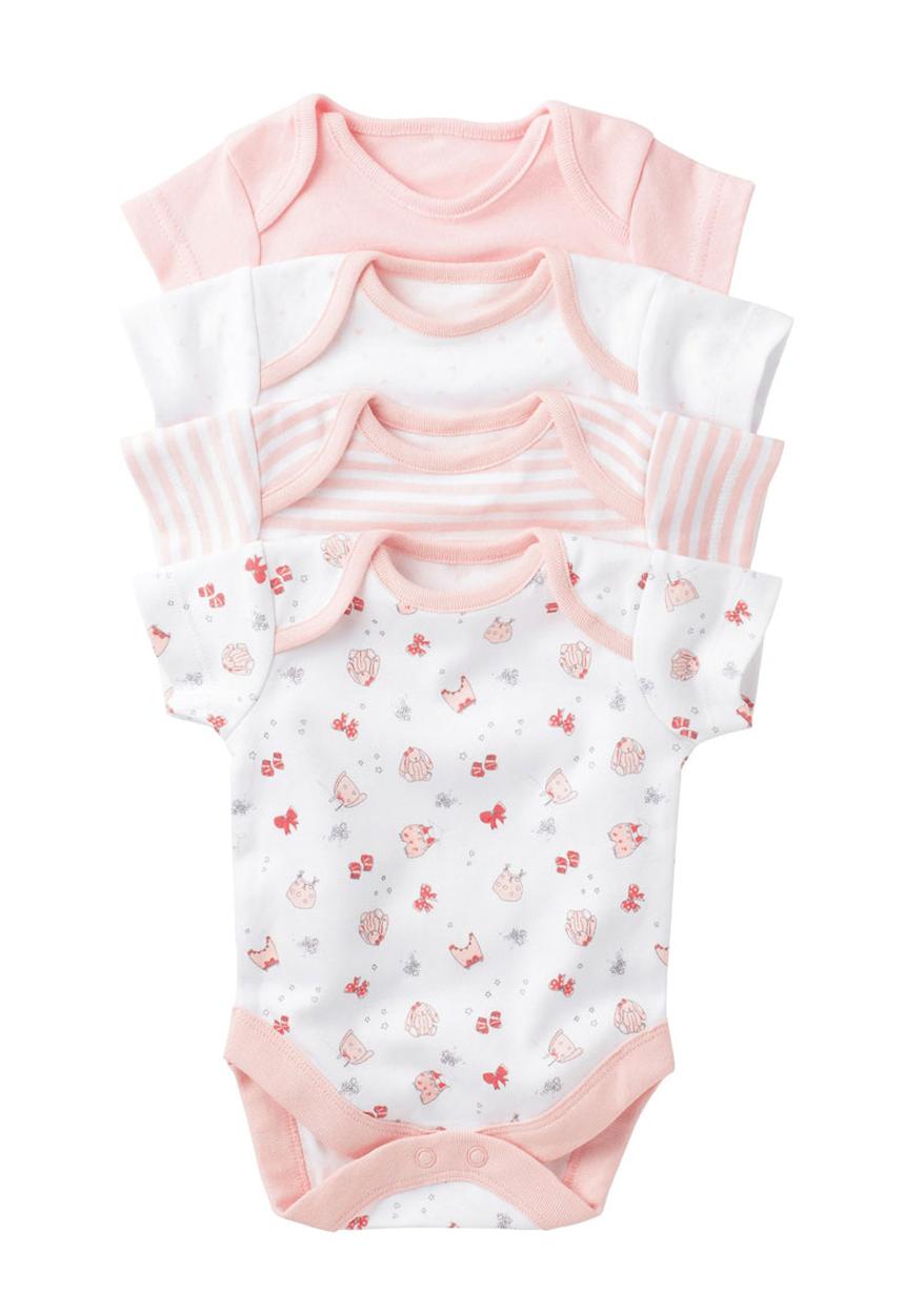Next - 4-pack Short-sleeve Sleepsuits Multi-colour
