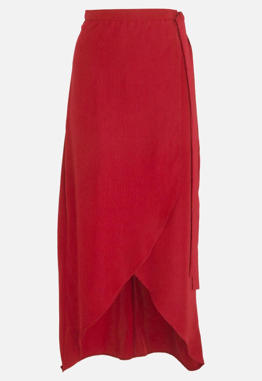 edit - Wrap Over Skirt Burgundy