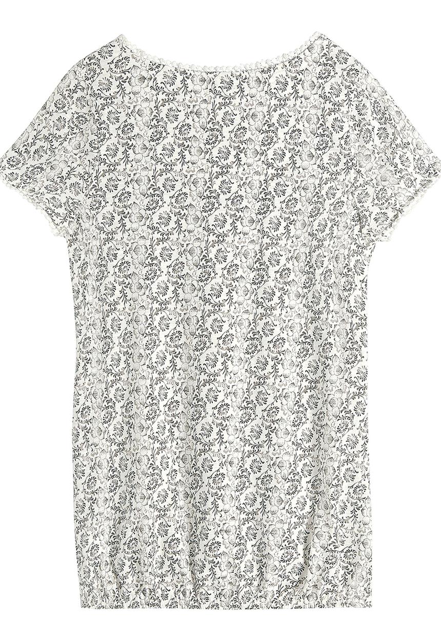 Next - Bubble-hem T-shirt Black/White Black and White