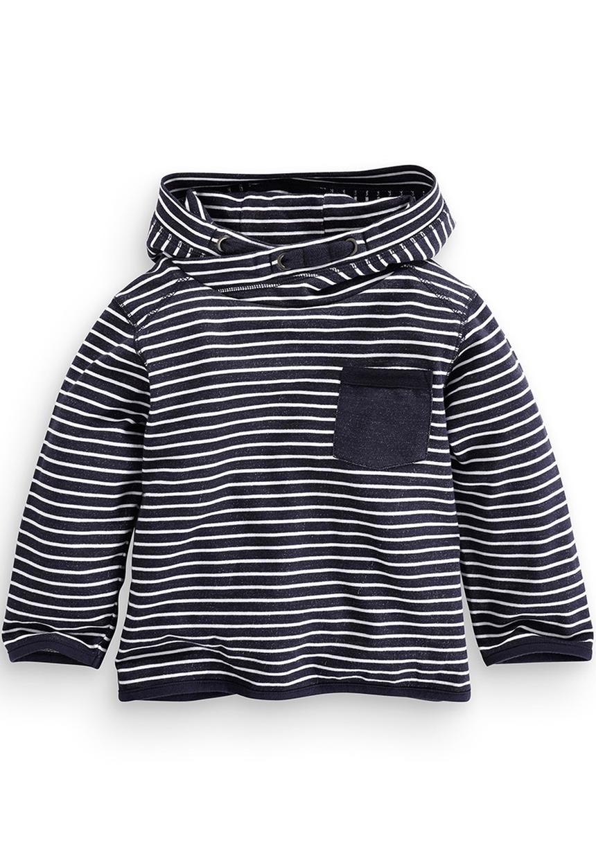 Next - Striped hoody Blue and White