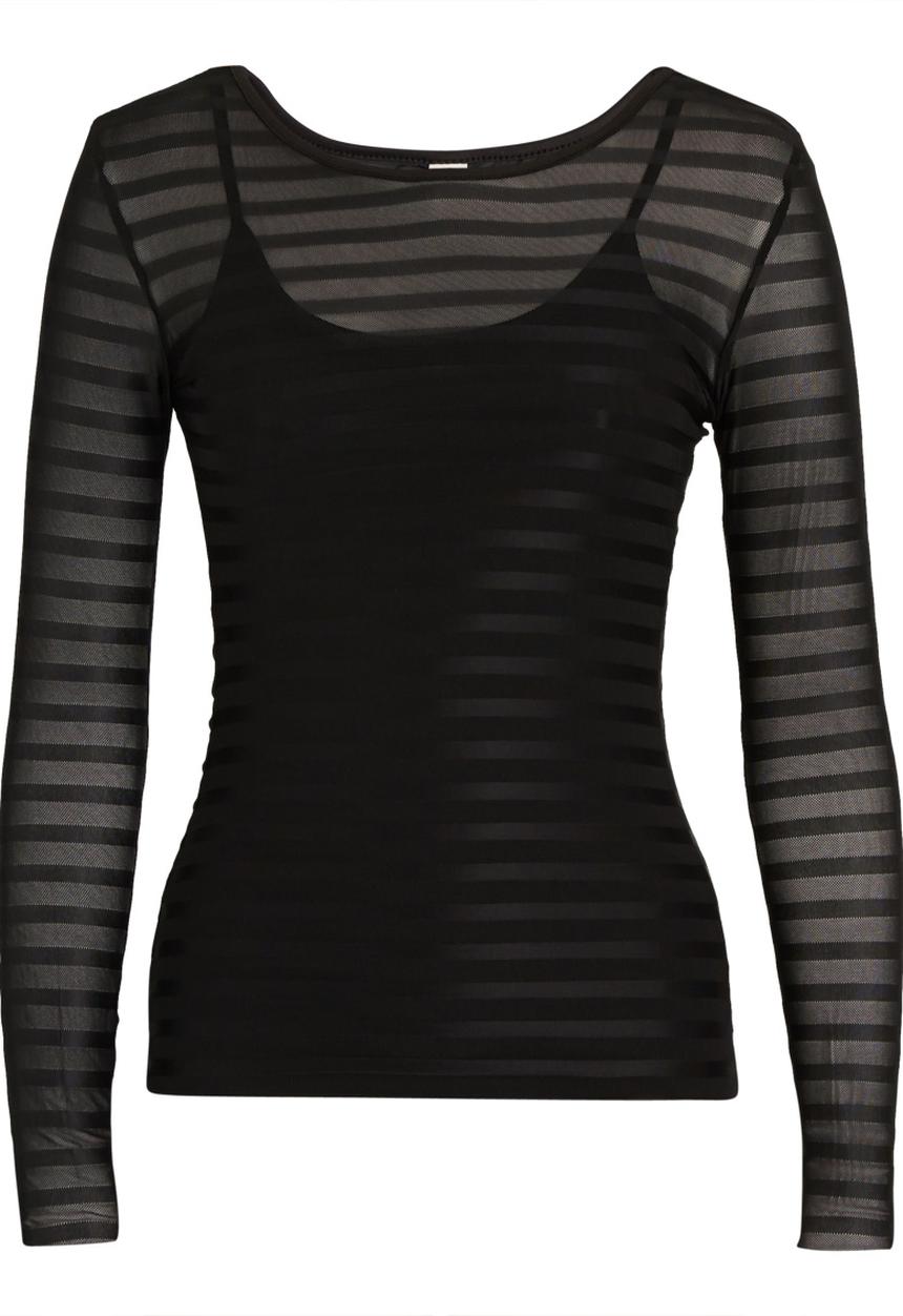 edit - Fashion Mesh Top Black