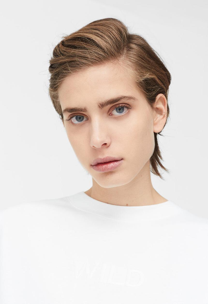 MANGO - Embroidery Detail T-Shirt White