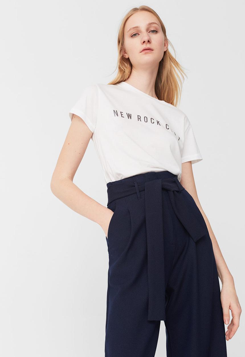 MANGO - Short Sleeve Tee White