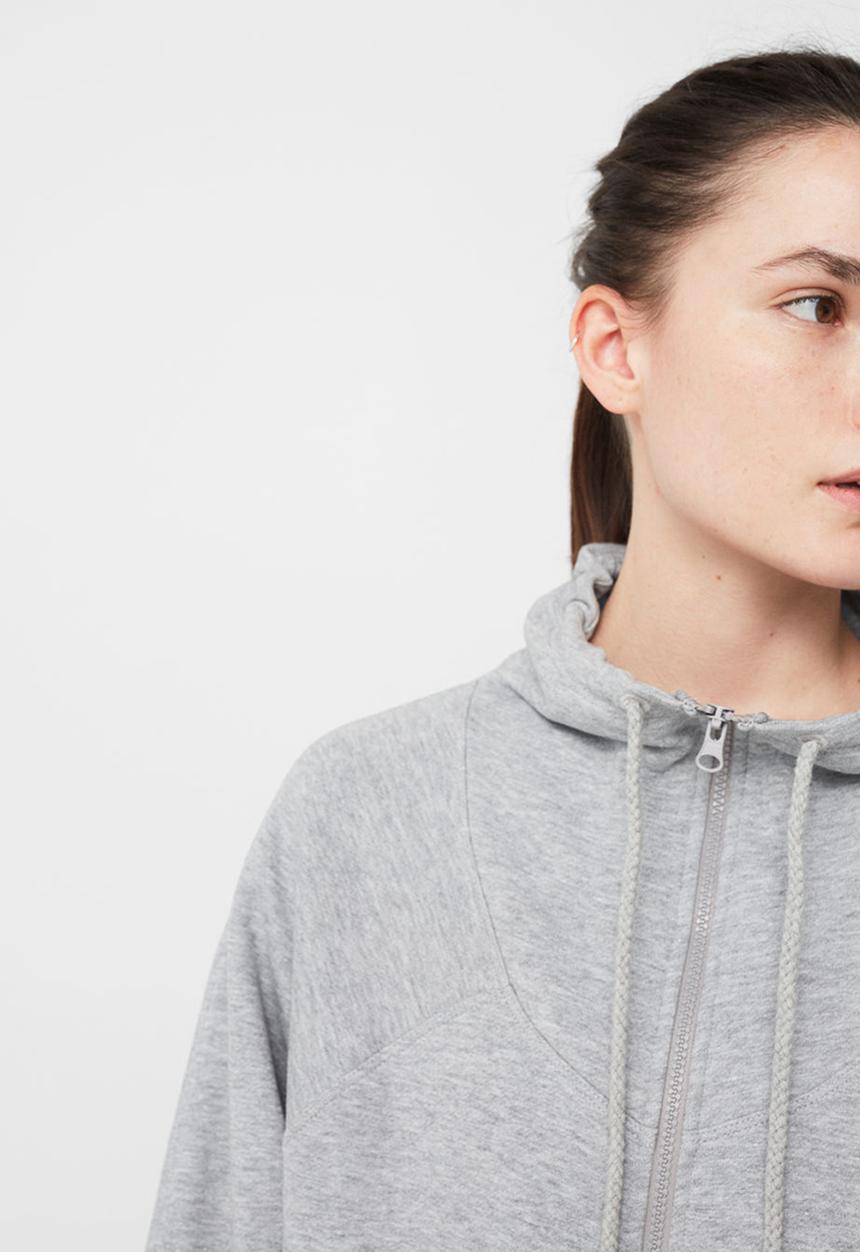 MANGO - Zip Sweatshirt Grey