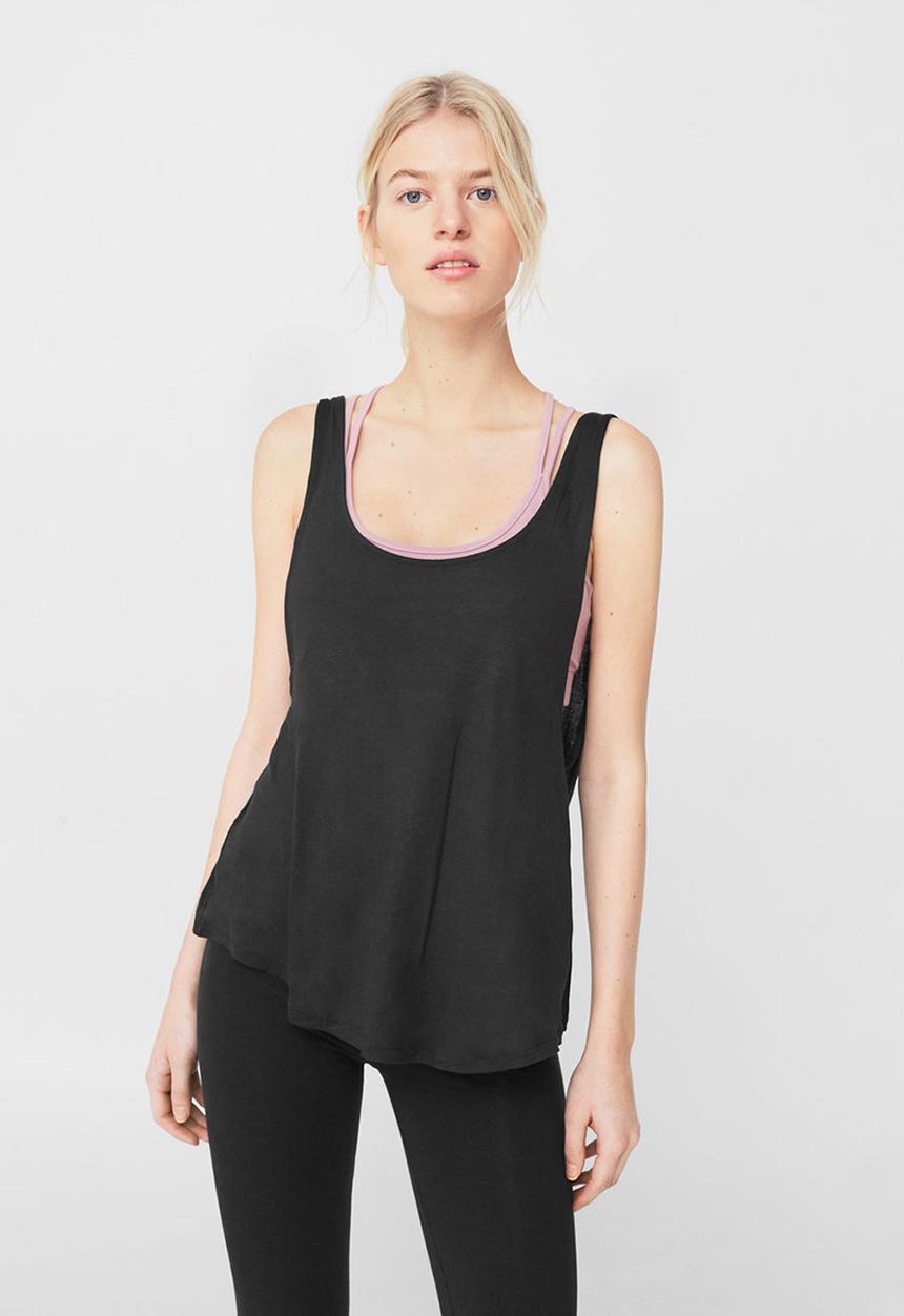 MANGO - Incorporated Bra Tank Grey