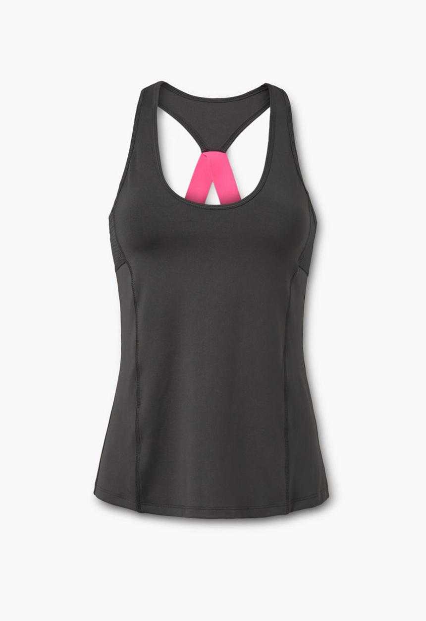 MANGO - Incorporated Bra Tank Black