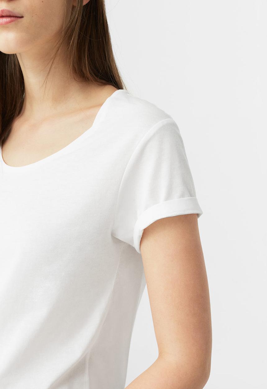 MANGO - Basic Tee White