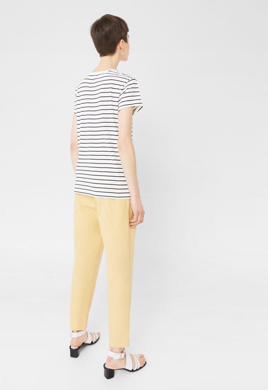 MANGO - Basic Tee Navy & White