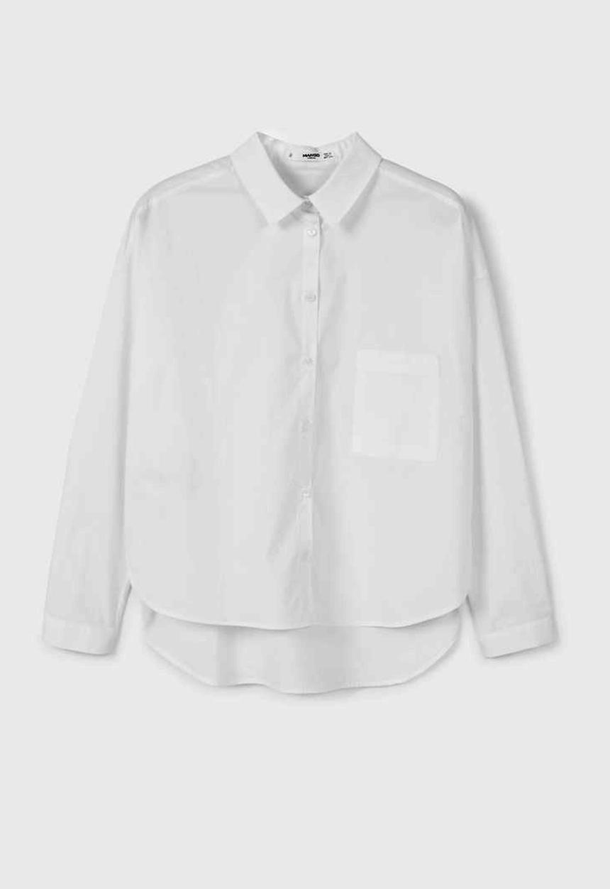 MANGO - Long Sleeve Shirt White