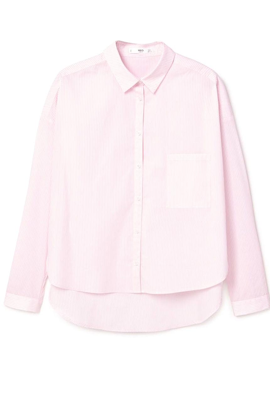 MANGO - Classic Shirt Pale Pink
