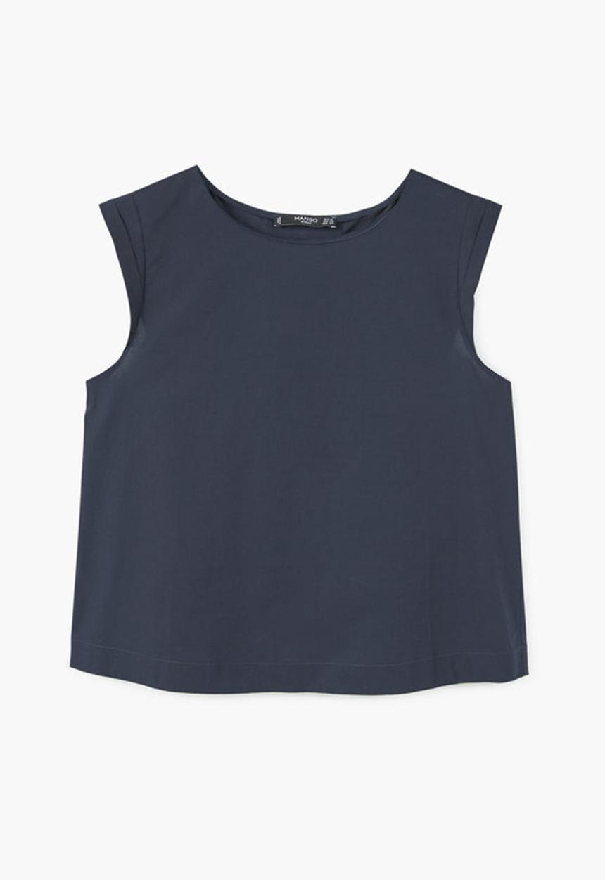 MANGO - Sleeveless Top Navy